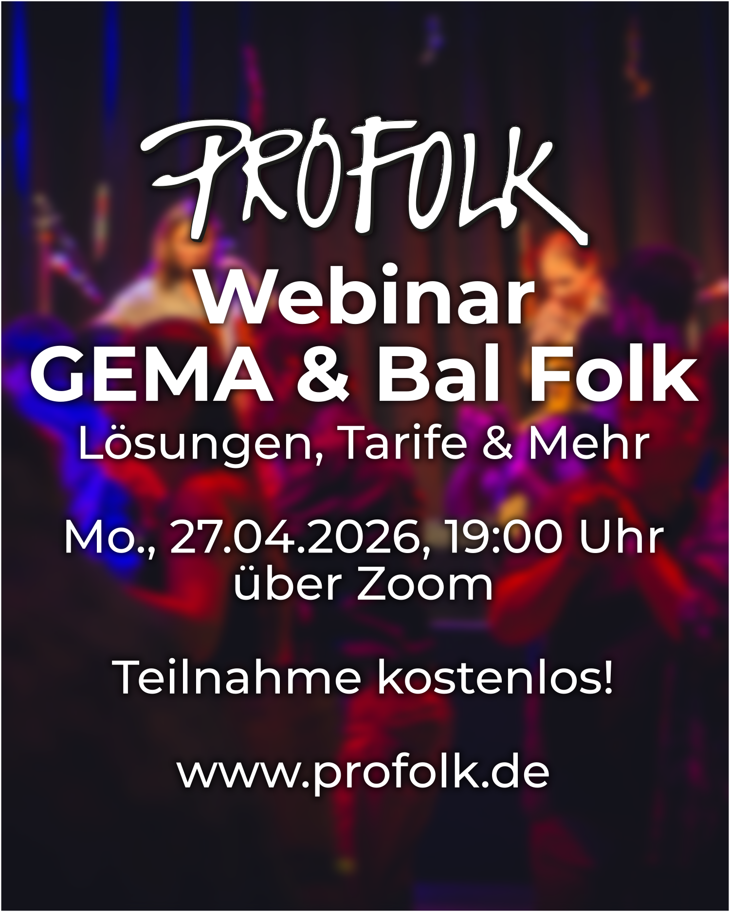 Webinar zum Thema GEMA & Balfolk